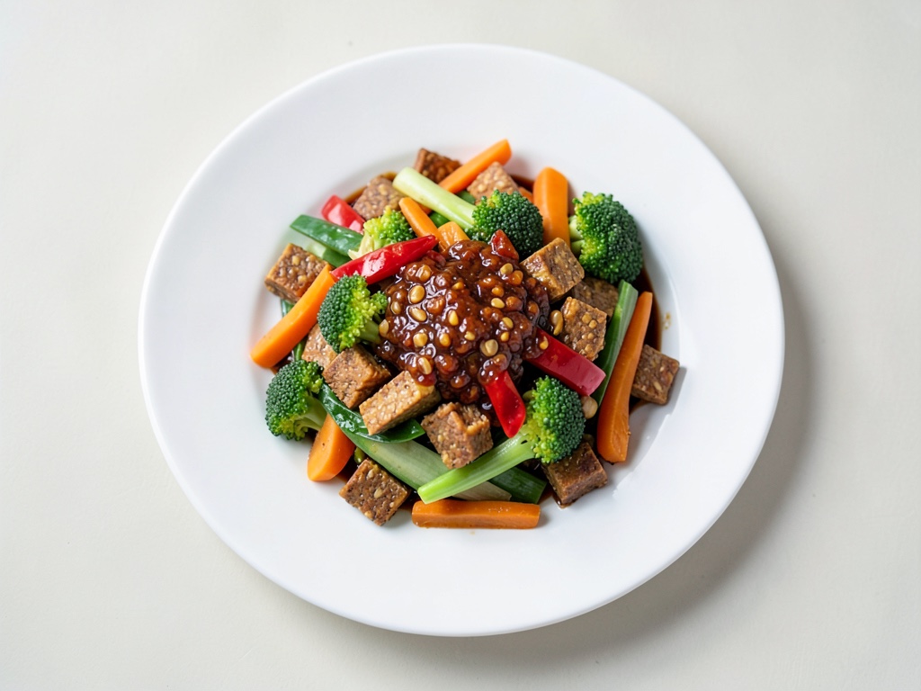 Koreanisches Tempeh-Pfannengericht
