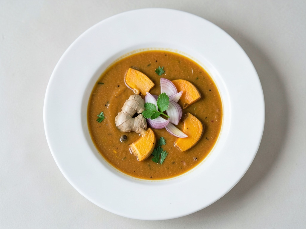 Sopa de calabaza y jengibre
