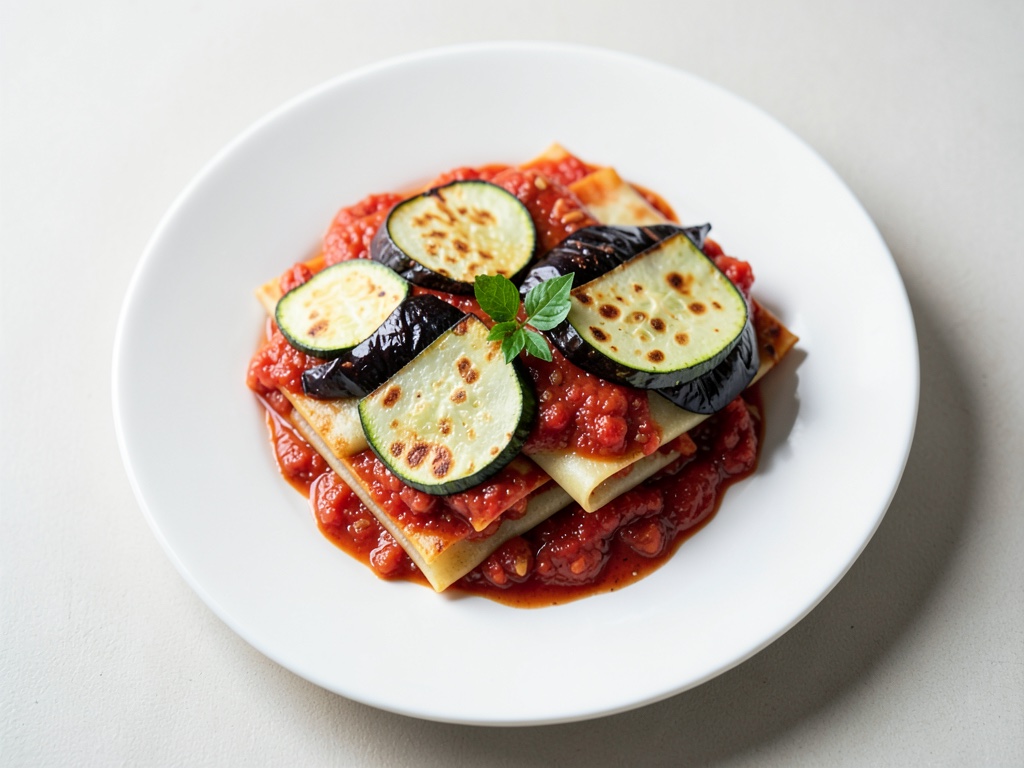 Lasagne mit Zucchini und Auberginen