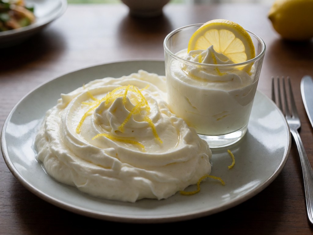 Schnelle Zitronen-Joghurt-Mousse