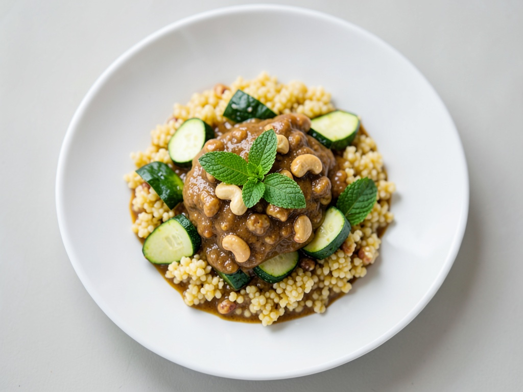 Curry africano alle arachidi con couscous al limone e menta