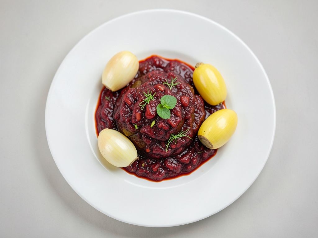 Hausgemachtes Ajvar aus gerösteter Paprika