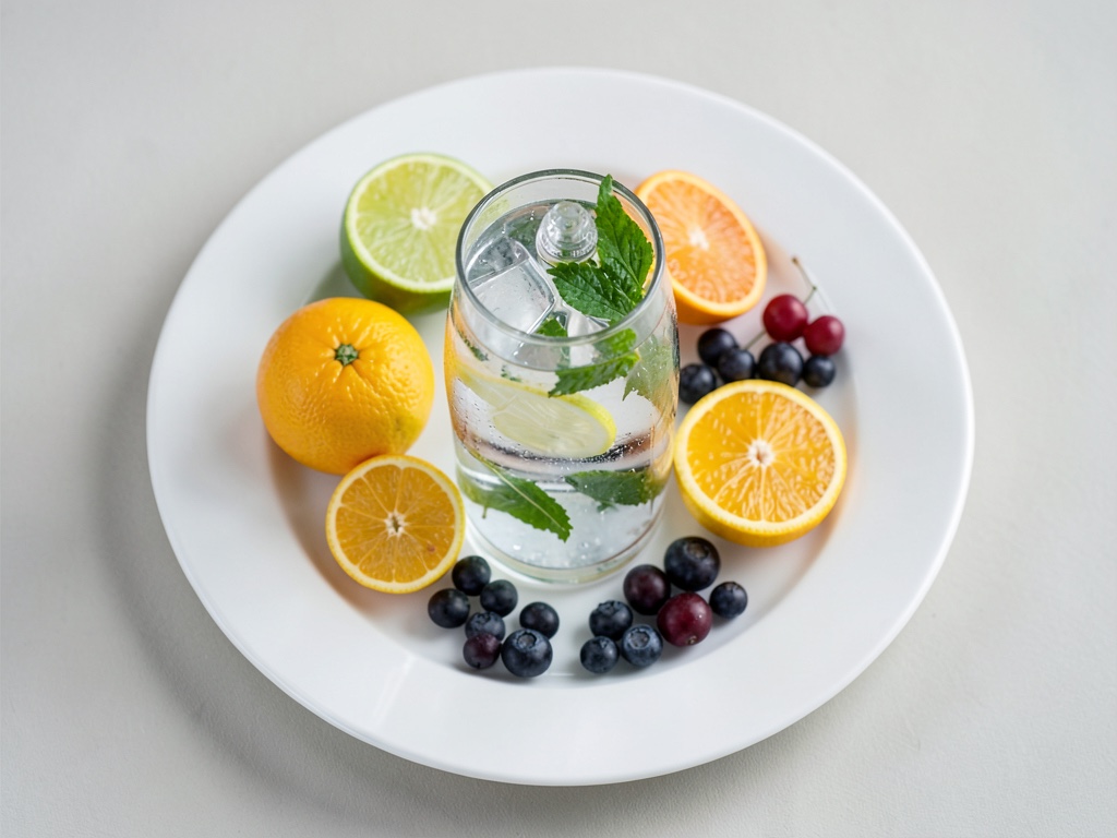 Alkoholfreier Longdrink mit Tonic Water