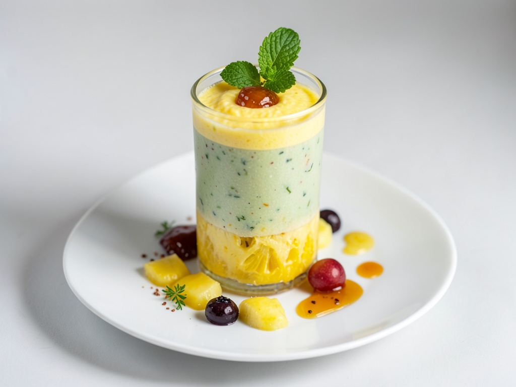 Fruchtiger Ananas-Kokos-Smoothie mit Honig