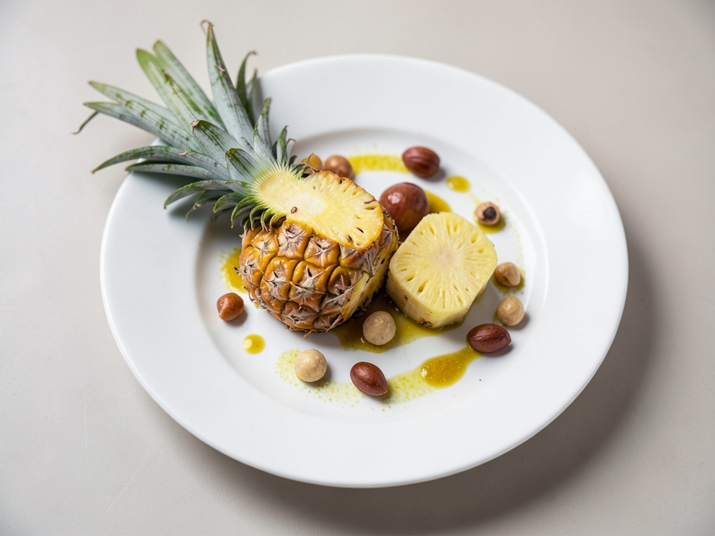 Piña y nueces