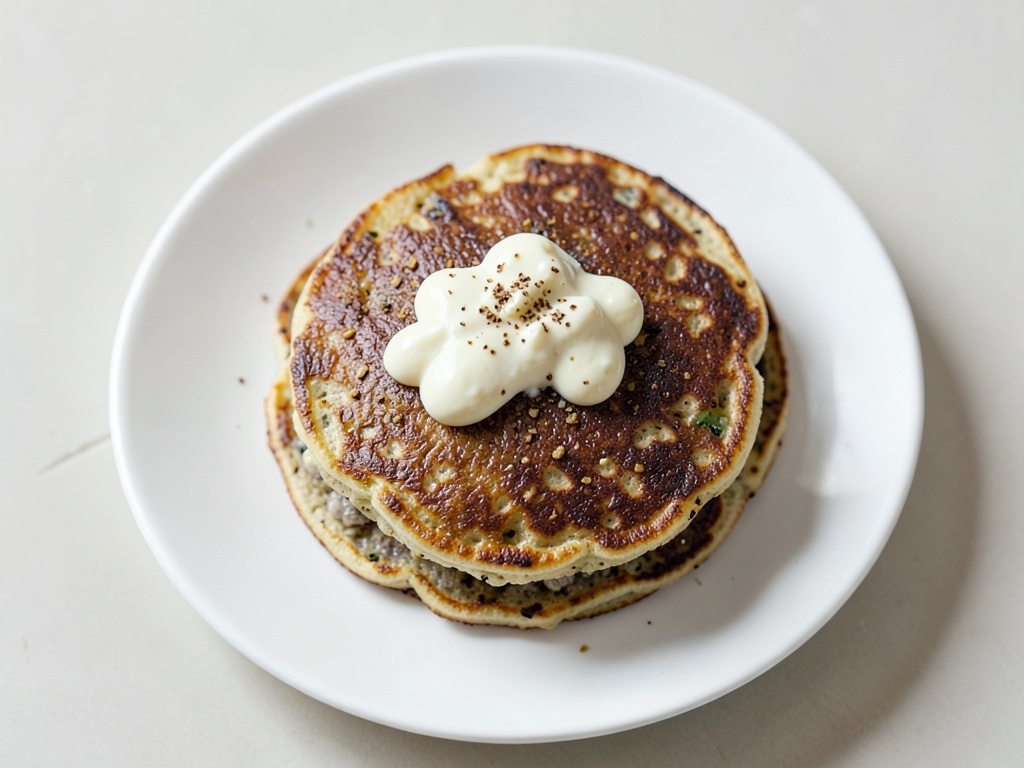 Apfel-Hafer-Pancakes mit Quark
