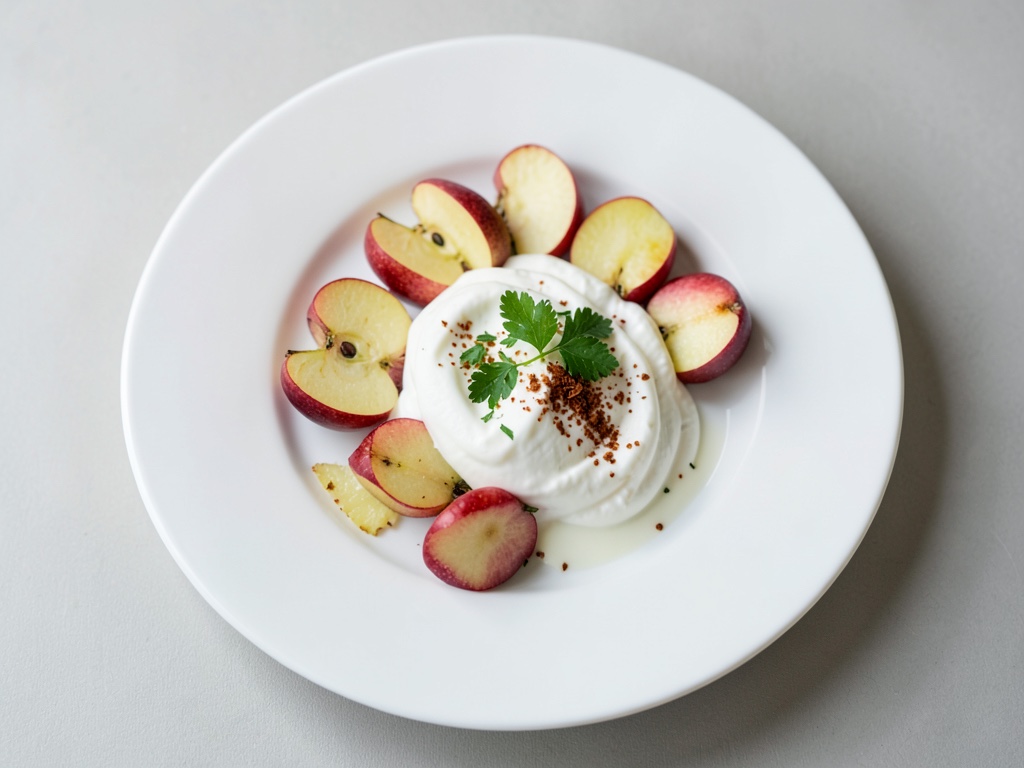 Manzana + Yogur natural