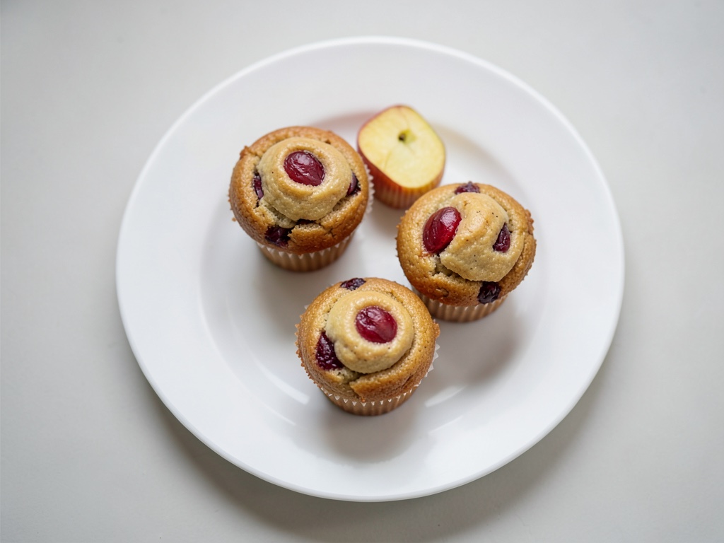 Muffins mit Apfelrosen