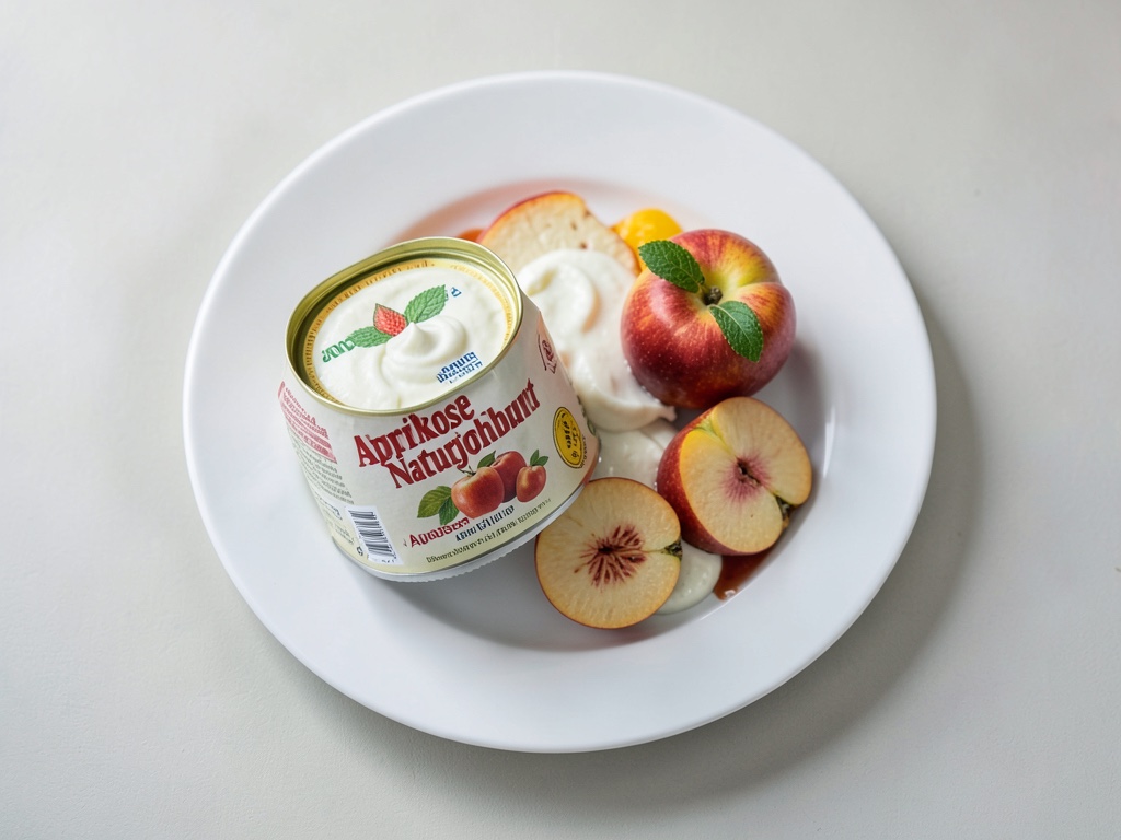 Albaricoque con yogur natural