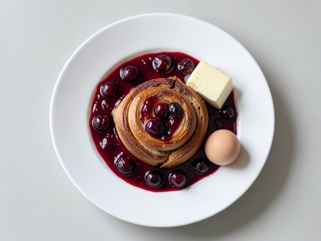 Arme Ritter mit Himbeermarmelade