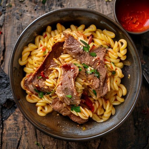 Asia-Nudeln mit Röstgemüse