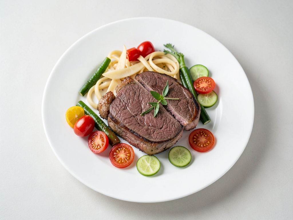 Padella veloce di manzo con vermicelli di vetro e verdure colorate