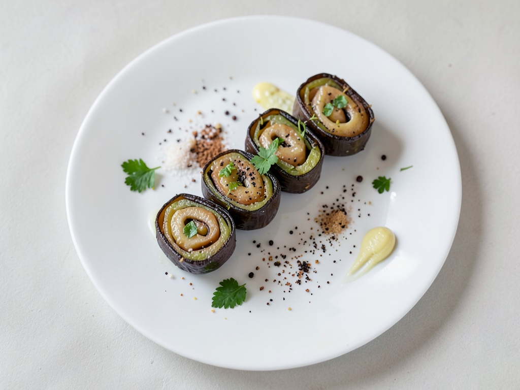 Rotoli di melanzane farciti