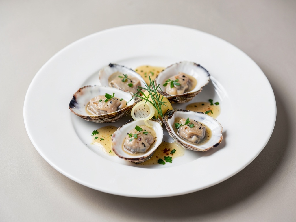 Ostriche con vinaigrette allo scalogno