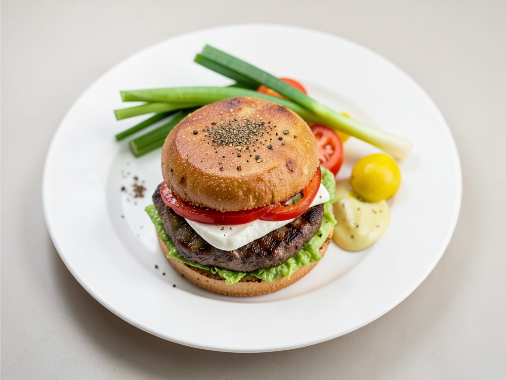 Burger all'avocado con salsa di pomodori
