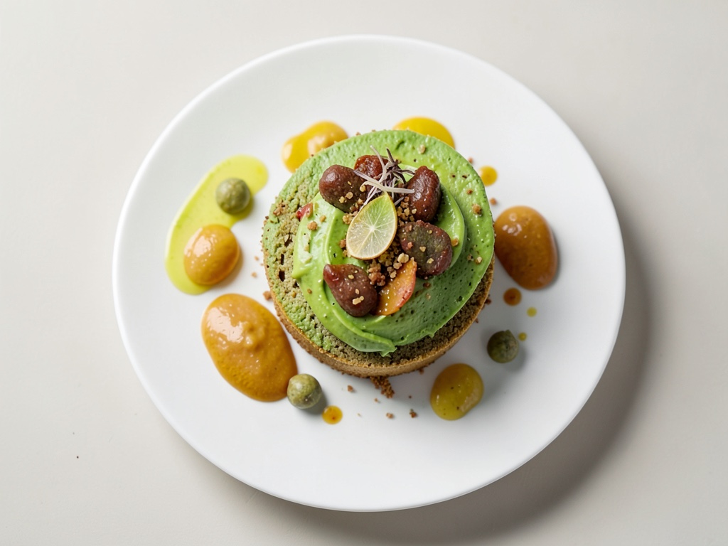 Torta al formaggio all'avocado cremosa