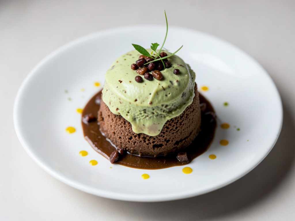 Mousse al cioccolato cremosa all'avocado