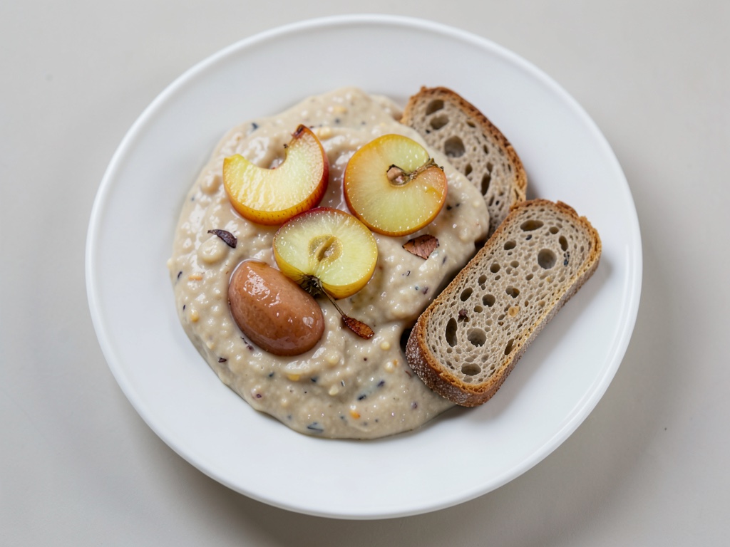 Papilla con pera e biscotti secchi