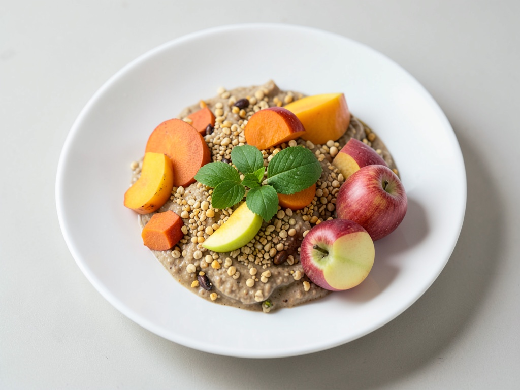Babyfood à l'avoine, patate douce et pomme