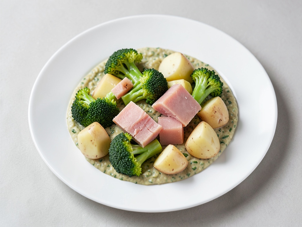 Babyfood au saumon, brocoli et pommes de terre