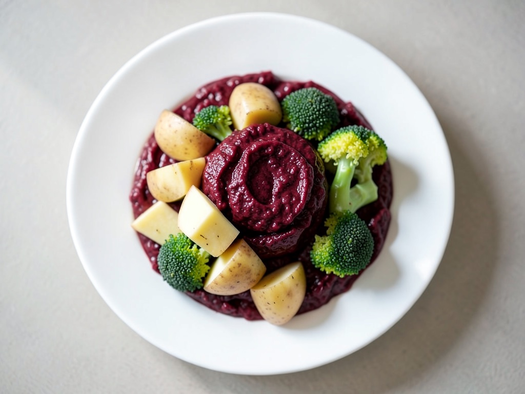 Babyfood à la betterave, pommes de terre et chou-fleur