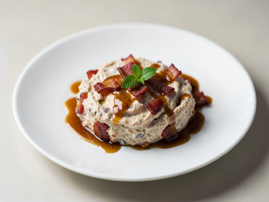 Dip croccante al bacon con sciroppo d'acero