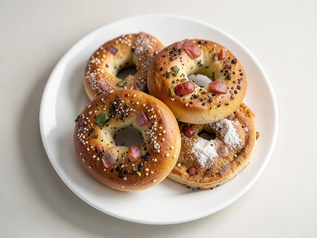 Bagels frescos hechos en casa