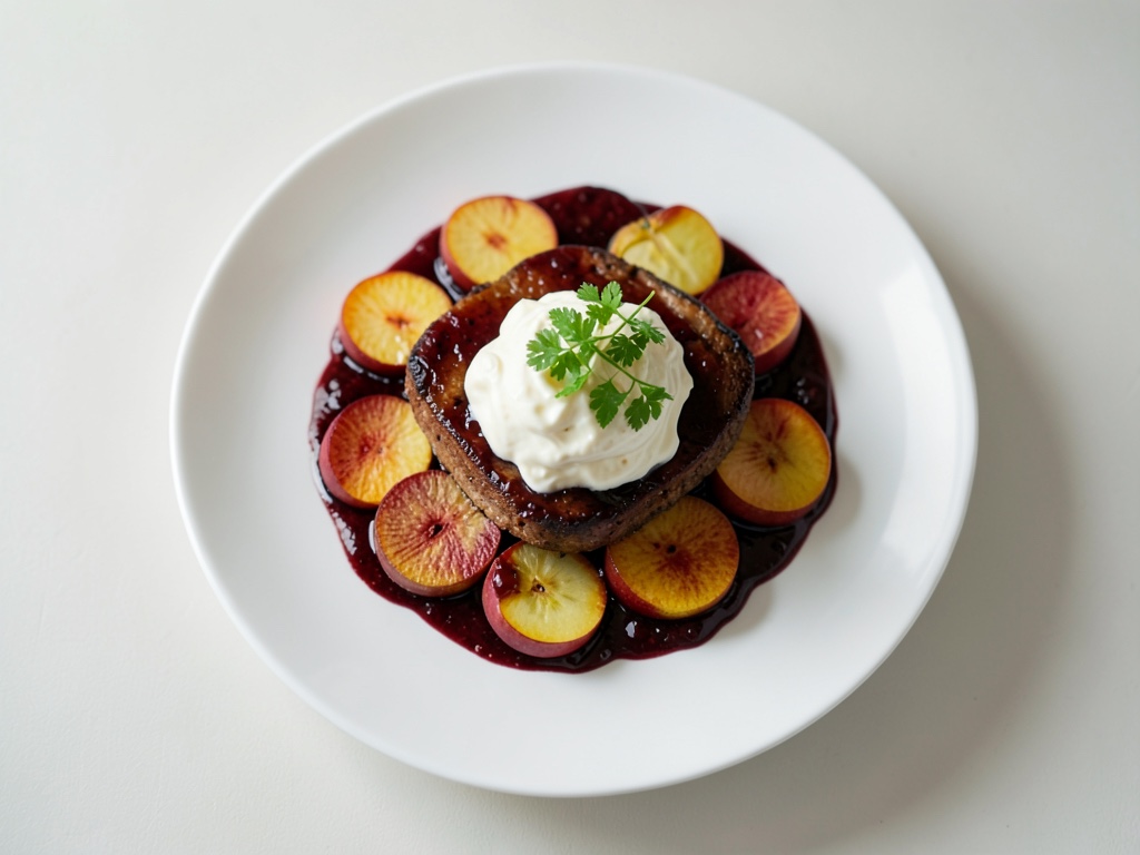 Balsamico-Eis mit Aprikosen