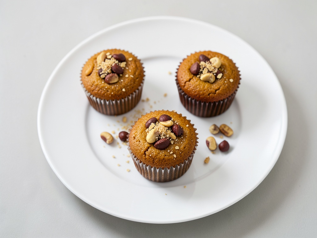 Cupcakes mit Banane und Erdnuss