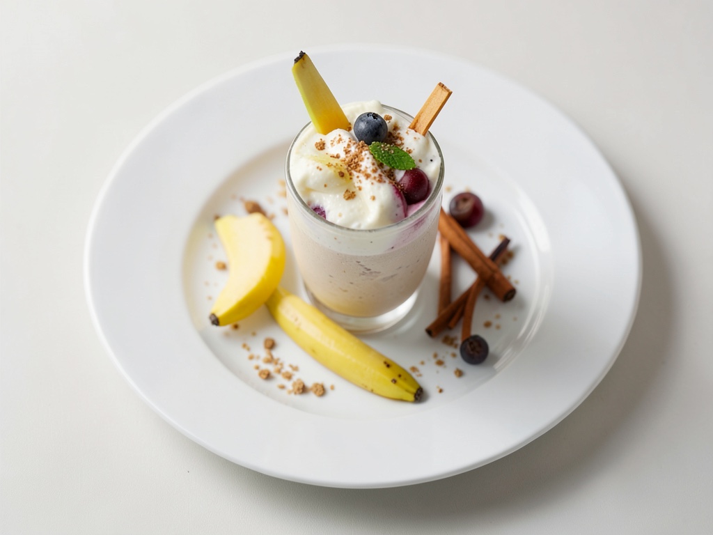 Batido cremoso de plátano