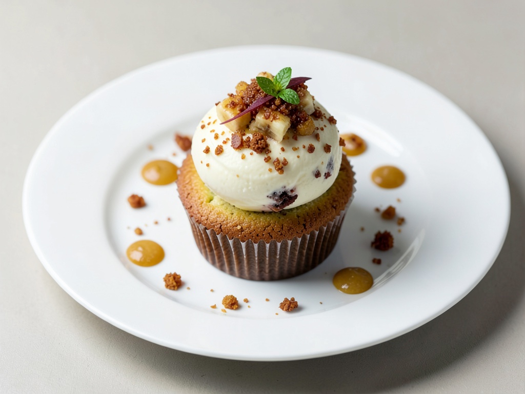 Bananen-Split-Cupcakes