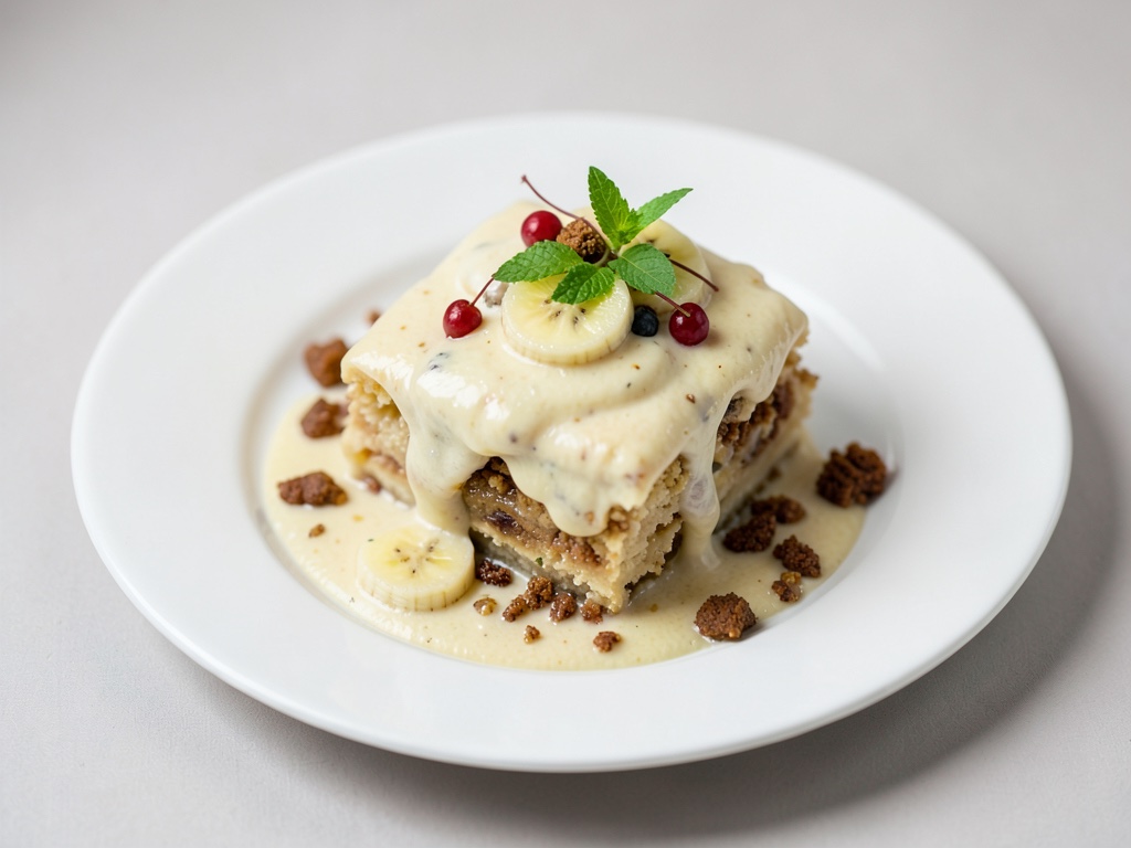 Pudding cremoso alla banana