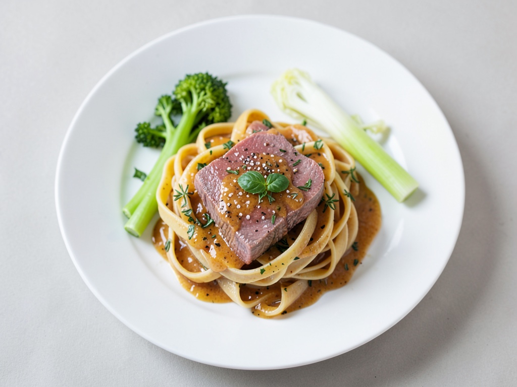 Tagliatelle con salmone e crema al limone