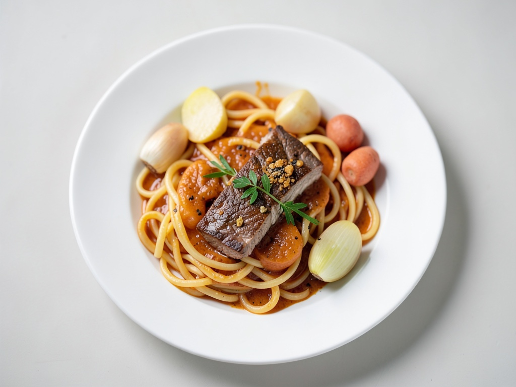 Tagliatelle con merluzzo in salsa all'arancia