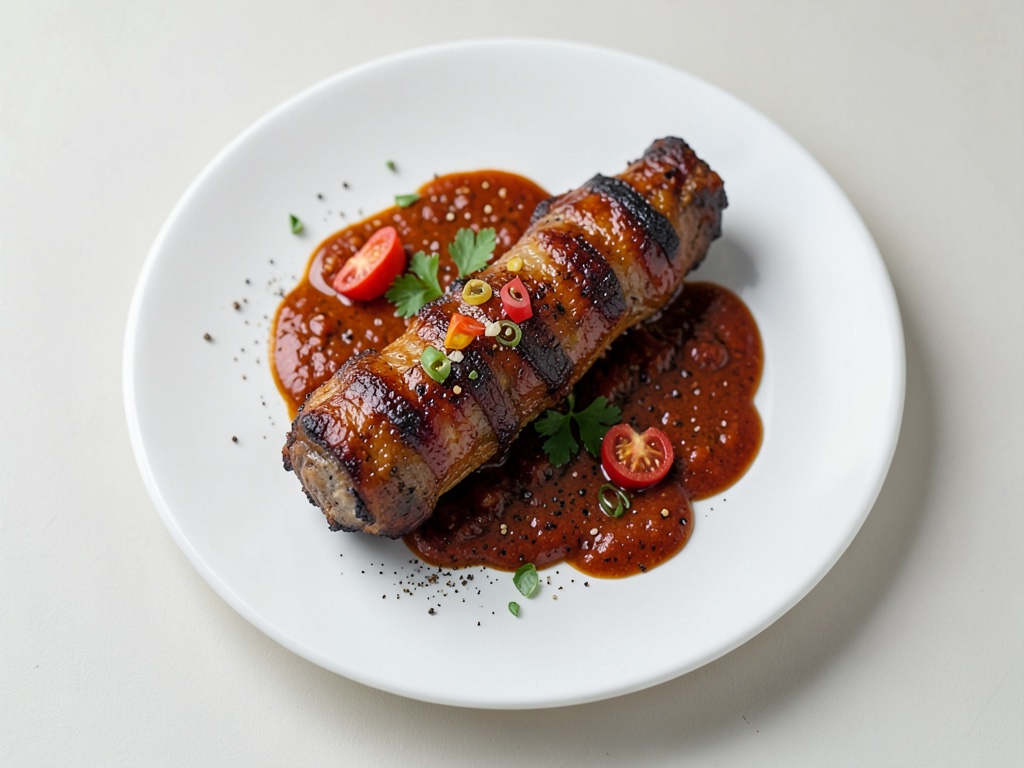 Cuisse de poulet grillée avec épices BBQ