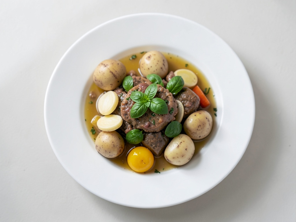 Sopa cremosa de albahaca con piñones