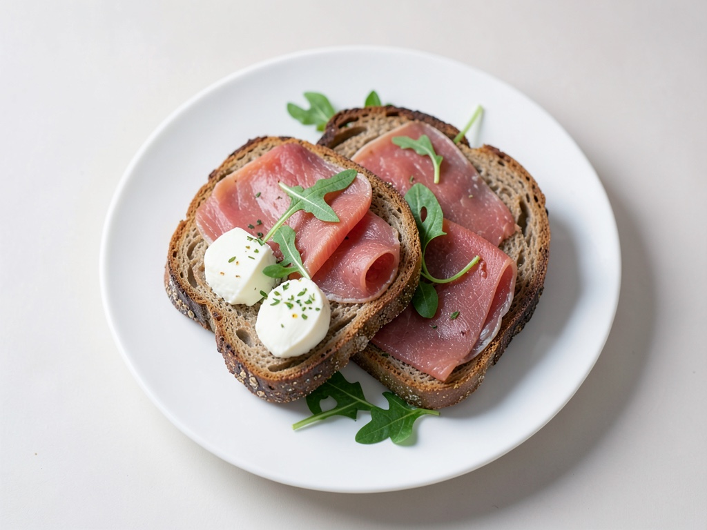 Pan con queso crema y salmón