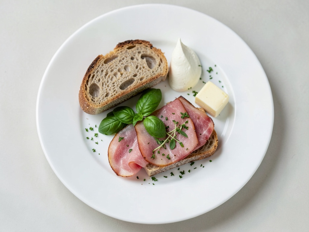 Pan con jamón