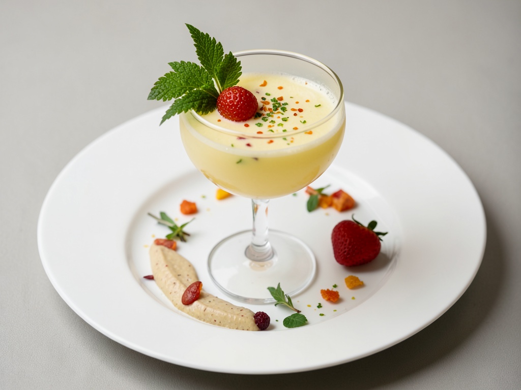 Fruchtiger Bellini Cocktail