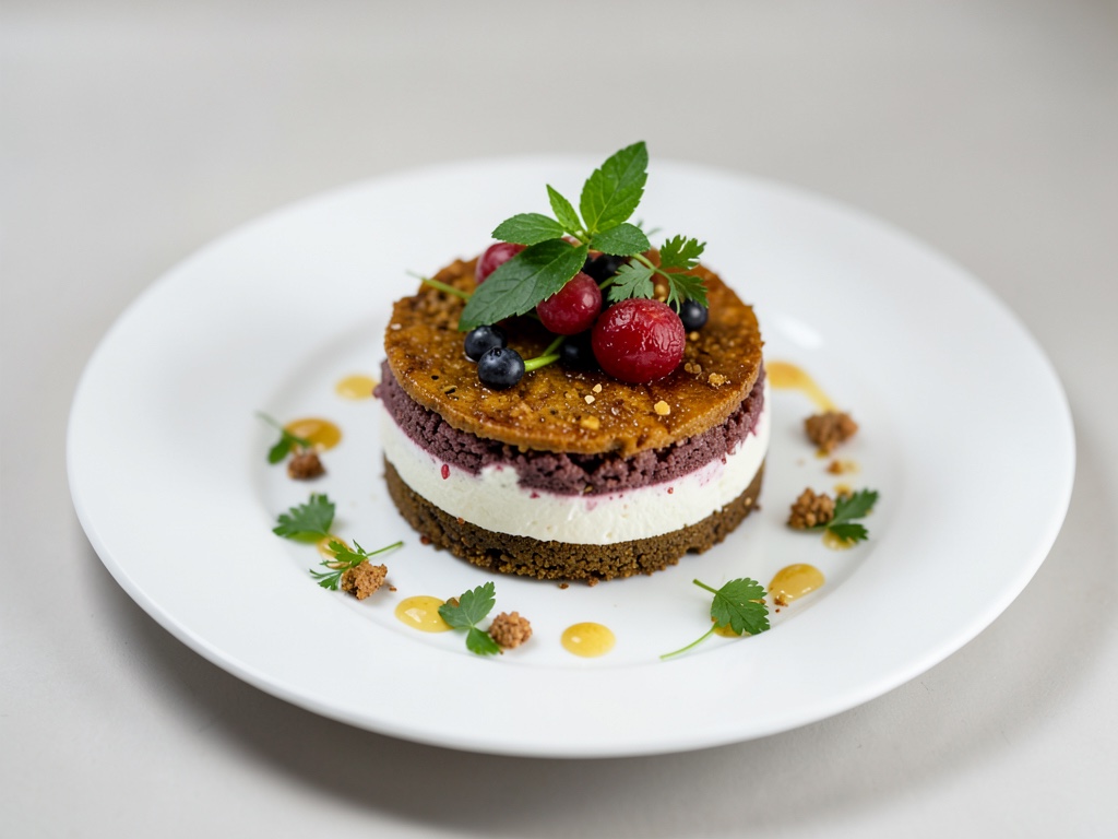 Bienenstich-Schicht-Dessert