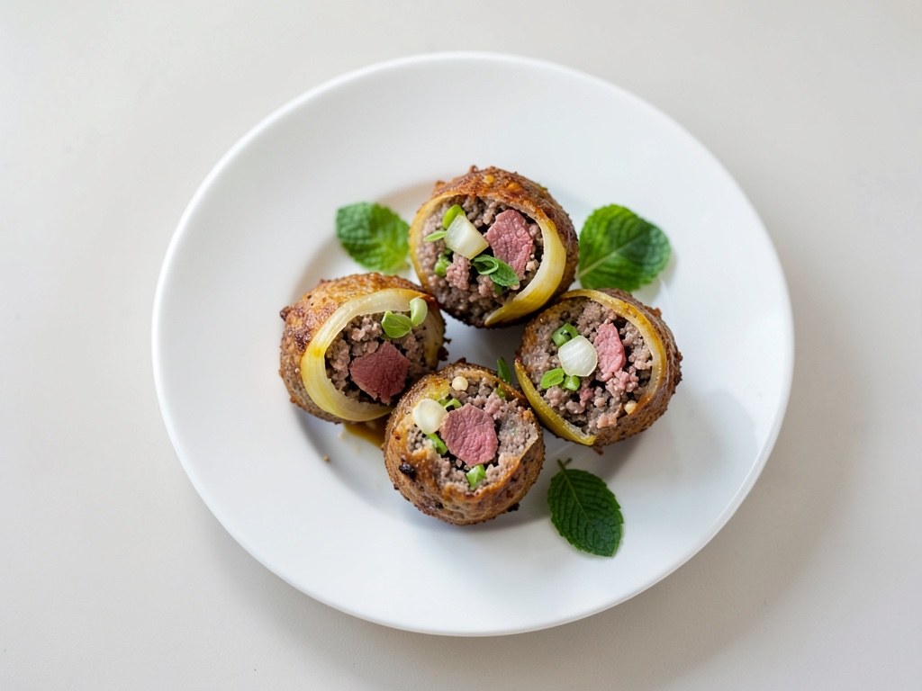 Bifteki - polpette greche di carne macinata ripiene