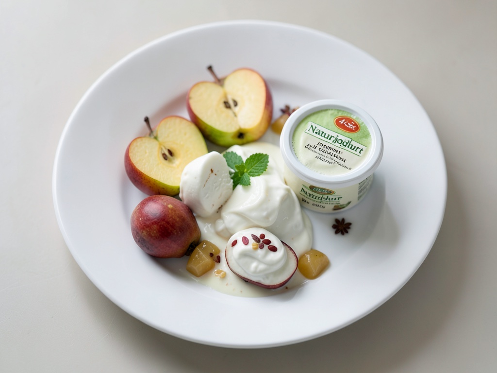 Pera + yogur natural