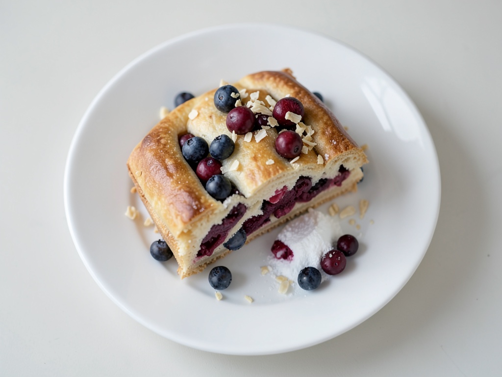 Blätterteig-Brombeer-Torte mit Kokosraspeln