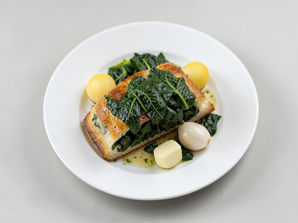 Tarte croustillante aux épinards et aux œufs