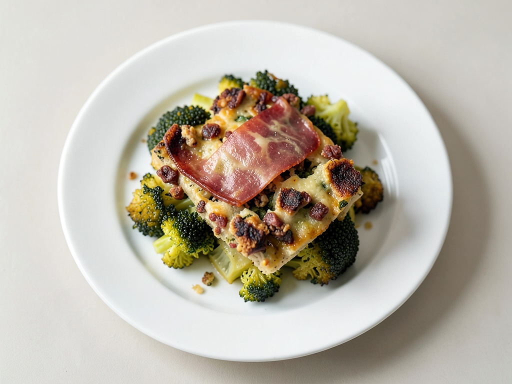 Gratin croccante di cavolfiore e pancetta