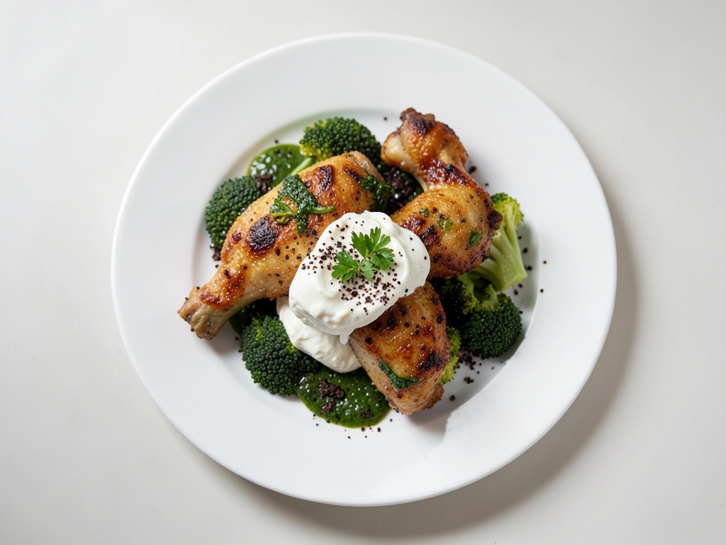 Knusprige Blumenkohl-Wings mit veganem Dip