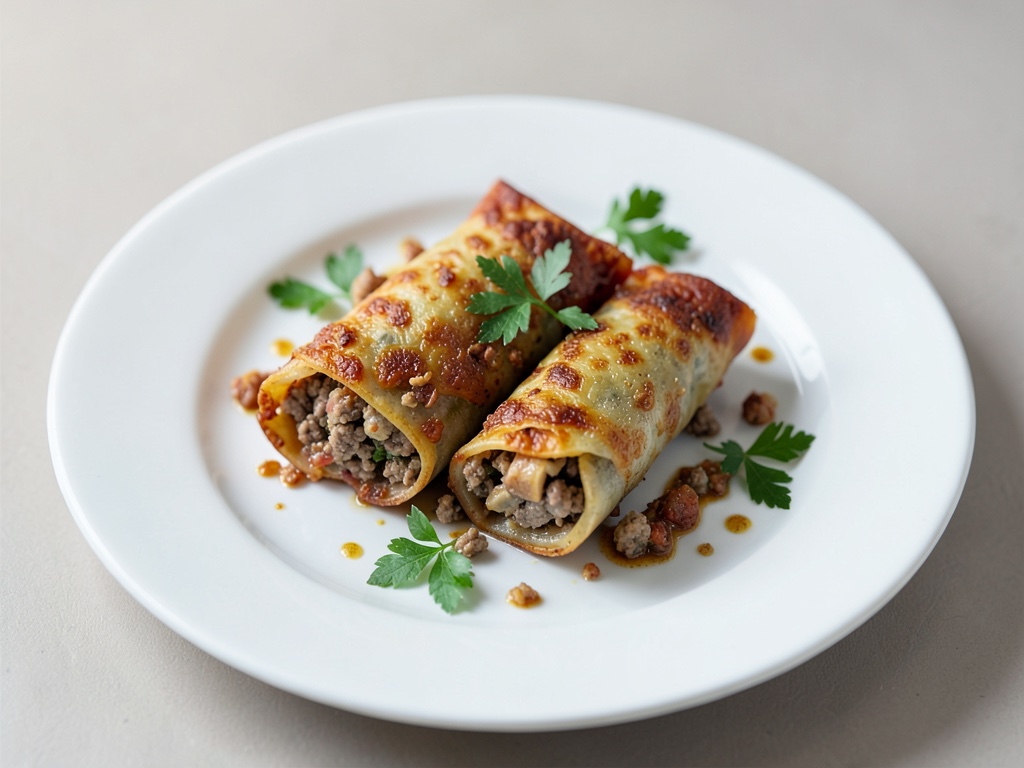 Rotolini croccanti di börek alla carne macinata