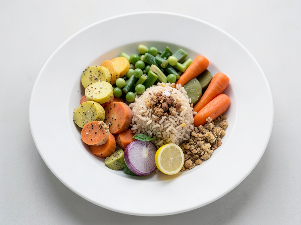 Bowl de légumes avec pumpernickel croustillant