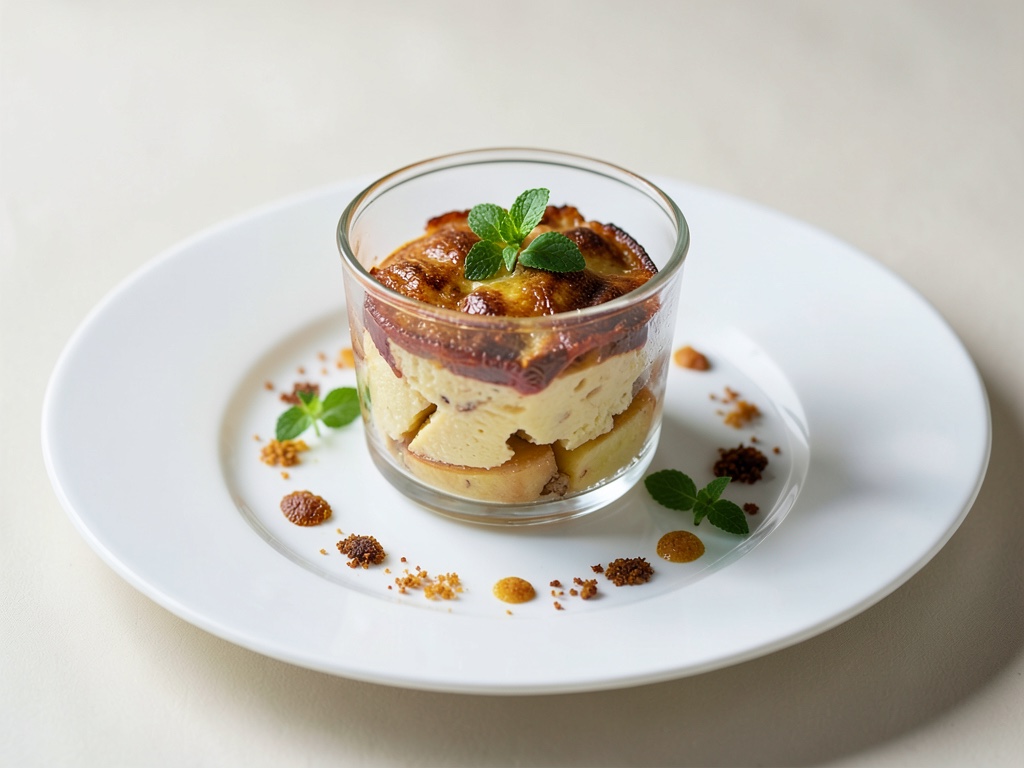Apfel-Dessert im Glas
