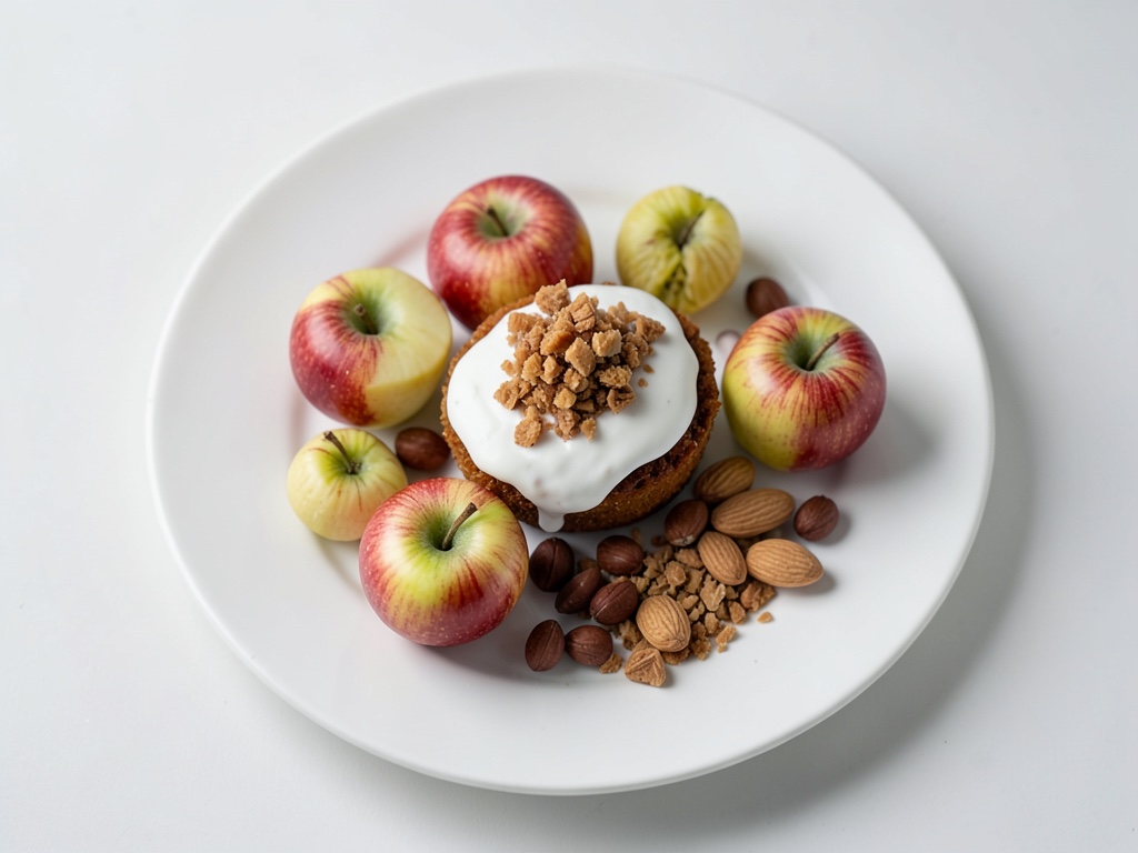 Bratapfel mit Vanillesauce